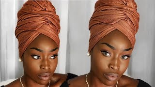 Easy Turban  Headwrap Tutorial [upl. by Nac852]