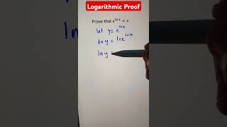 Logarithmic Proof  Additional mathematics  mathshorts logarithms [upl. by Suixela]