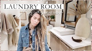 LAUNDRY  BATHROOM MAKEOVER  HOME DECOR [upl. by Adolphe317]