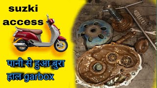 🛵😲Access New Gearbox Fitting  Access 125 Clutch Sound [upl. by Nonnarb]