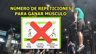 NÃšMERO DE REPETICIONES Ã“PTIMO PARA HIPERTROFIA Entrenamiento 17 Y 18 [upl. by Jessalyn265]