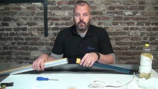 How to make your own electric roller blind with the Somfy Sonesse 40 WT or RTS 220  110 V [upl. by Aikat]