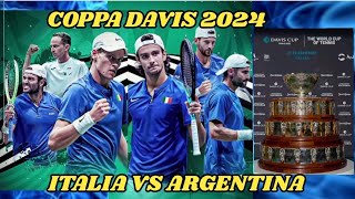 COPPA DAVIS 2024  ITALIA VS ARGENTINA coppadavis italia argentina lvs [upl. by Daph]