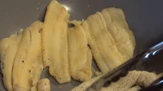 Lets Cook Sole fillet with lemon butter wine sauce [upl. by Lippold]