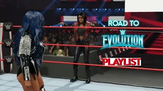 Bayley vs Sasha Banks  Road to EVOLUTION Playlist [upl. by Carmelita]