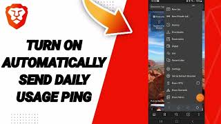 How To Turn On Automatically Send Daily Usage Ping On Brave Private Web BrowserVPN App [upl. by Ainevul175]