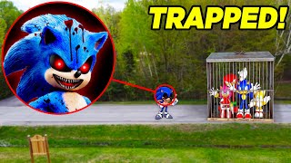 Drone Catches SONICEXE CAPTURED SONIC AND FRIENDS IN A CAGE SAVE SONIC [upl. by Colin889]