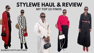 Stylewe try on haul amp review styling my top 10 finds [upl. by Oinotnanauj]