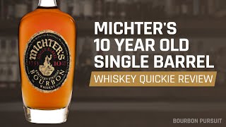 Michters 10 Year Old Single Barrel Bourbon Review 2023 Review  Whiskey Quickie [upl. by Lavern]