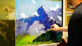 How to paint with a knife Tips for beginners [upl. by Joane237]