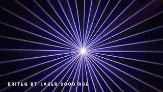 BRITEQ  BT LASER 2000 RGB  Lasershow Demo with Pangolin Quickshow [upl. by Temirf256]