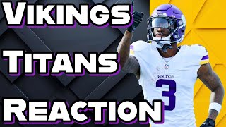 Vikings Win Over Titans Reaction [upl. by Schwerin]