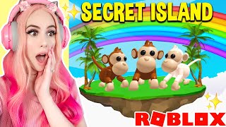 I Found A SECRET ISLAND For MONKEYS ONLY In Adopt Me Roblox Adopt Me [upl. by Mayman]