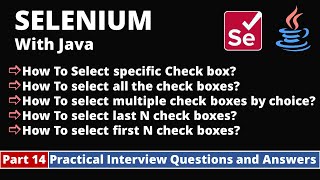 Part14Selenium with Java Tutorial  Practical Interview Questions and Answers  Handle Check box [upl. by Cogswell]