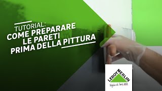 Come rasare stuccare e livellare una parete prima della pittura  Leroy Merlin [upl. by Trinatte]