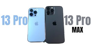 iPhone 13 Pro vs iPhone 13 Pro Max  A Year Later [upl. by Aihtennek420]