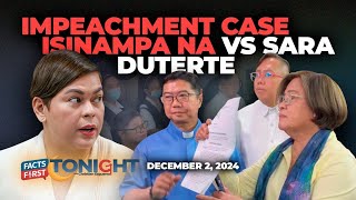 Impeachment case isinampa na laban kay Sara Duterte [upl. by Phelgon580]