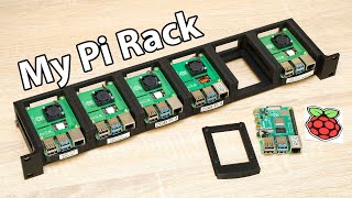 Raspberry Pi Rack  6 node 3D Printed 1U Pi cluster [upl. by Oeniri224]