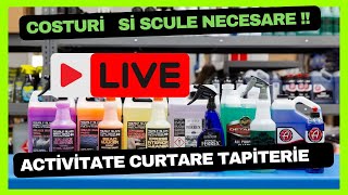 LIVE costuri e echipament detailing auto minime curatare tapiterie canaepe saltele [upl. by Mercier]