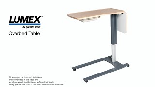 Lumex® OverBed Table [upl. by Ketti122]