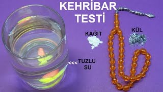 Gerçek Kehribar  Kehribar Tesbihin Gerçek olduğu Nasıl Anlaşılır Kehribar Testi Nasıl Yapılır [upl. by Ynohtn]