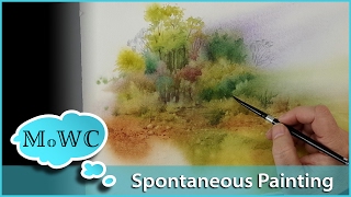 Spontaneous Watercolor Landscape – Canson Heritage Paper [upl. by Koo]