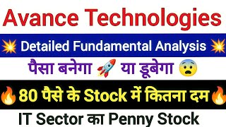 Avance Technologies Share Analysis  Avance Technologies Share  Avance Technologies Latest News [upl. by Leacock161]