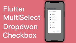 Flutter Multiselect Dropdown Checkbox [upl. by Ahsieit]