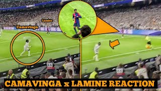 Camavingas Reaction After Lamine Yamals Goal Against Real Madrid [upl. by Milson]