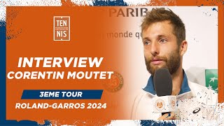 Interview de Corentin Moutet après le 3ème Tour de RolandGarros 2024  FFT [upl. by Iahs]