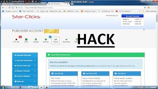 how to hack star click site and earn as you want enough [upl. by Gwennie]