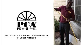 PCA Products A 500 Westmore Screen Door Installation [upl. by Neesay]