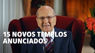 Presidente Russell M Nelson Anuncia 15 Templos [upl. by Jonah]