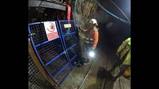 Operation of Main Shaft Winch amp Doors on the Llechfraith Adit Level of the Clogau Gold Mine in Wales [upl. by Wally]