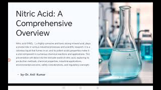 Nitric Acid class1011 icse cbse bseb neet [upl. by Lateh]