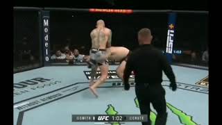 Anthony Smith vs Jimmy Crute Stopage [upl. by Bigelow]