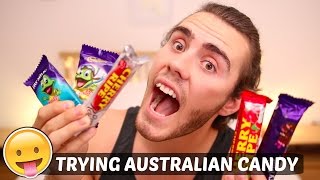 TRYING AUSTRALIAN CANDY [upl. by Hanah]