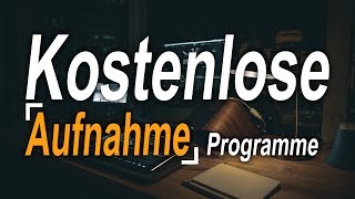 Meine TOP 3 Kostenlosen Aufnahme Programme für Youtube ohne Wasserzeichen [upl. by Madaras]