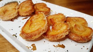 la recette facile et inratable des biscuits palmiers [upl. by Arihas]