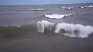 Lake Huron Waves Oscoda MI part 4 [upl. by Zadack]