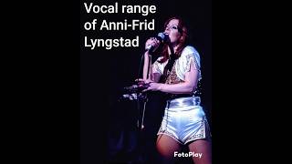 AnniFrid Lyngstad of ABBA What Was Her Vocal Range [upl. by Irving]