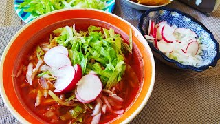 💥Pozole Rojo fácil y delicioso para 10 personas o más  pozolerojo vivamexico [upl. by Patrich585]