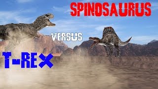 TRex vs Spinosaurus Animation [upl. by Vatsug]