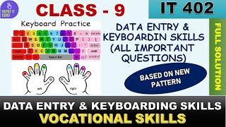 DATA ENTRY AND KEYBOARDING SKILLS CLASS 9  DATA ENTRY amp KEYBOARDING SKILLS  QUESTION ANSWER [upl. by Zelda253]