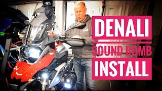 BMW R1200GS Denali Sound Bomb Installation with the Hex EZcan [upl. by Nylyahs]