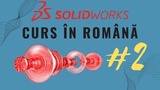 Part IISolidWorks în română Curs de SolidWorks  Circular Pattern Trim [upl. by Yajnas211]