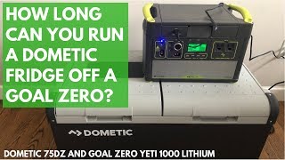 Running a Dometic Fridge Off a Goal Zero Battery [upl. by Toma]