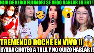 KYARA VILLANELLA  HIJA DE KEIKO FUJIMORI  SE NIEGA HABLAR EN VIVO Y CHOTEA A TULA RODRIGUEZ [upl. by Ynehpets]