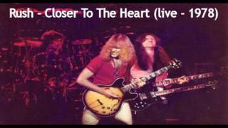 Rush  Closer To The Heart live  1978 [upl. by Bruno625]