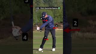 Downswing Sequence Golf Swing Tips slowmotion [upl. by Savell120]